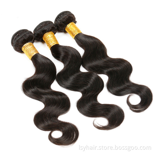 Factory vendor Virgin Brazilian Human hair extension bundles, Wholesale 100% Brazilian Virgin Sew in weave with Closure